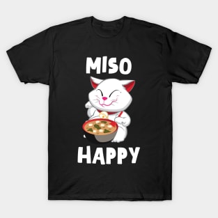 'Miso Happy' Funny Japanese Cat Miso T-Shirt